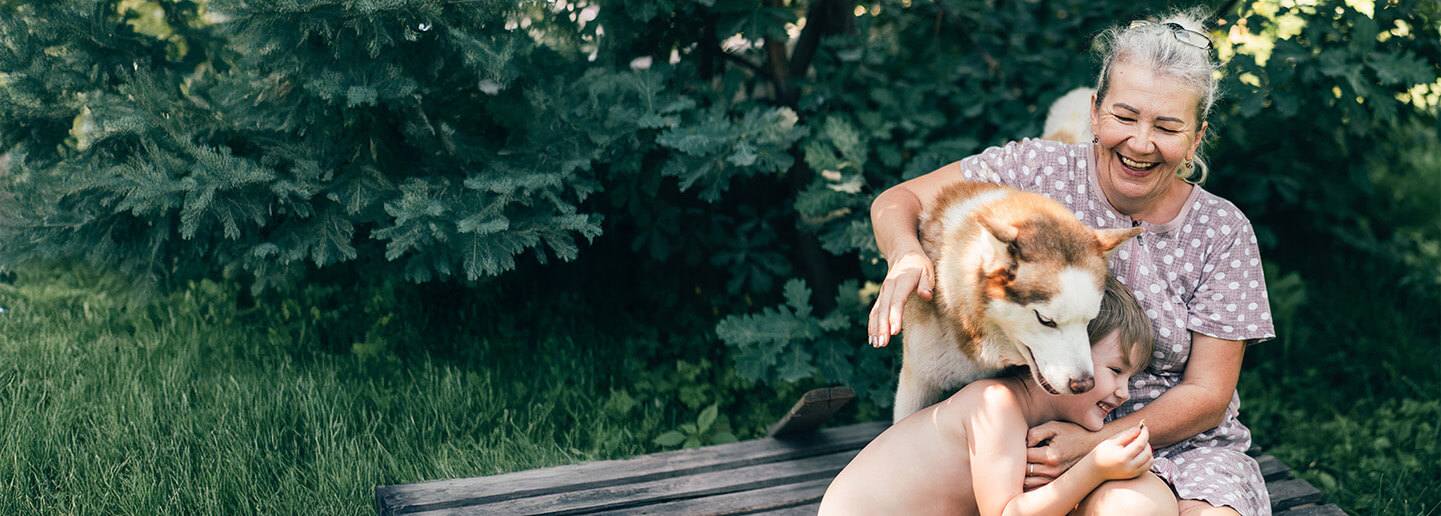 two women on the porch talking